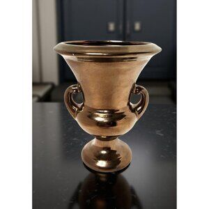 vintage haeger trophy design ceramic bronze color outdoor/indoor planter.